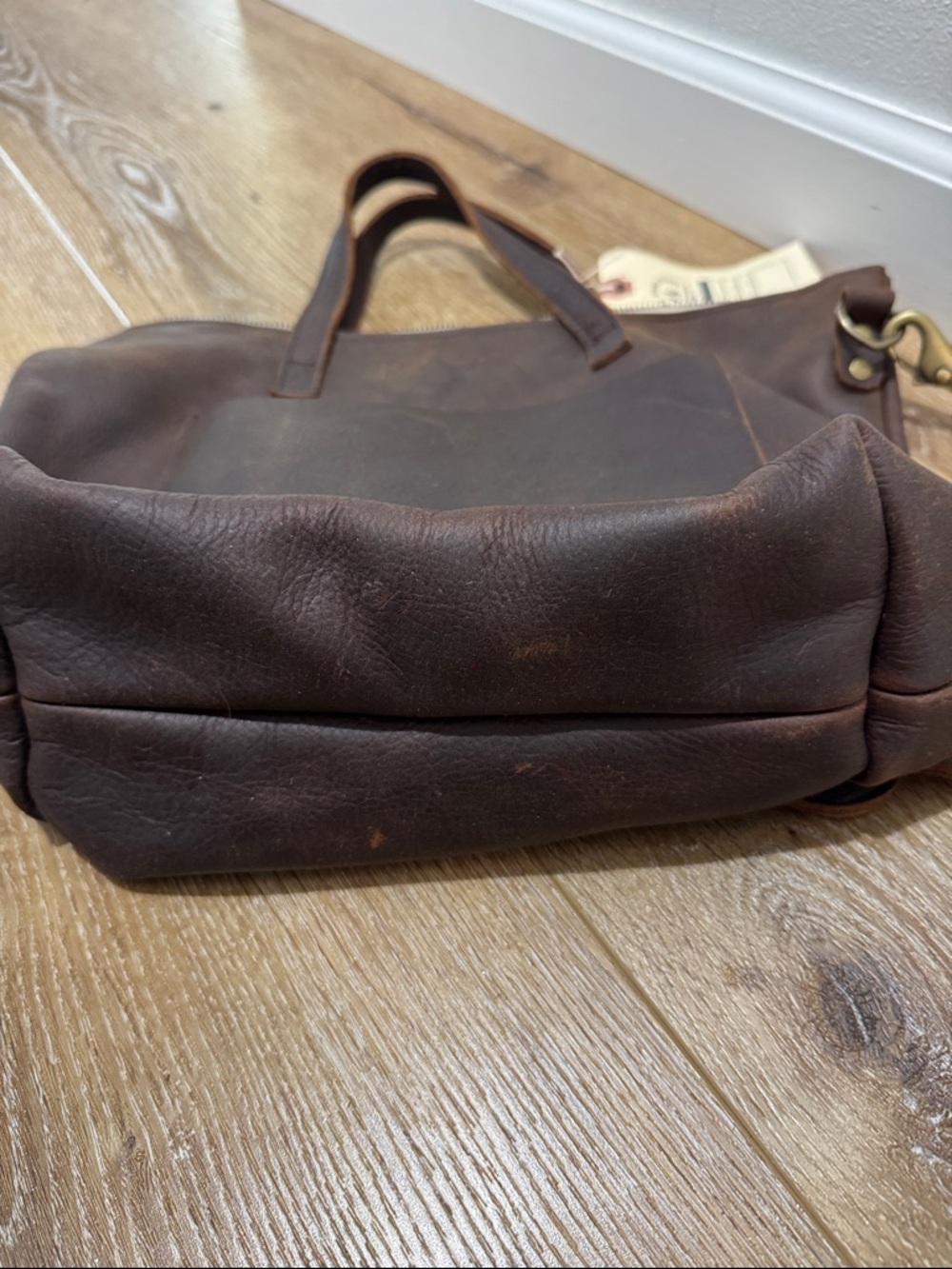 Leather Tote Bag in Dark Brown - Unbranded - Picture 5 of 5
